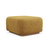 POUF Chenille Stoff Gelb - Currygelb/Gelb, Holz/Textil (83/95/41cm) - Makamii