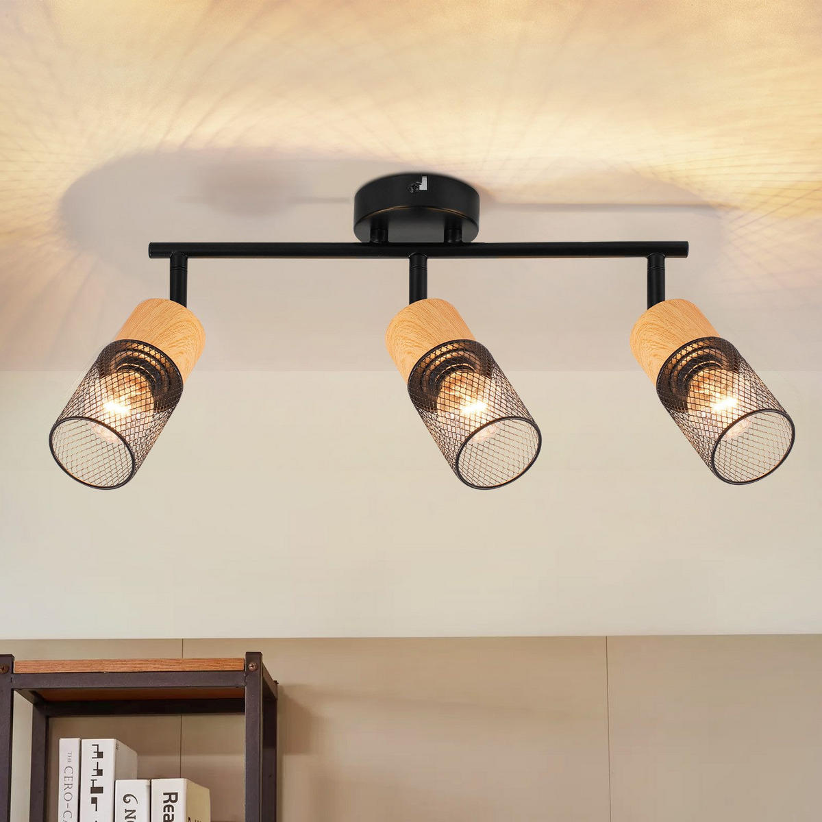 STRAHLER Wilhelmshaven 3-flammig 38.3/9/23 cm - Schwarz, Metall (38.3/9/23cm) - Nettlife