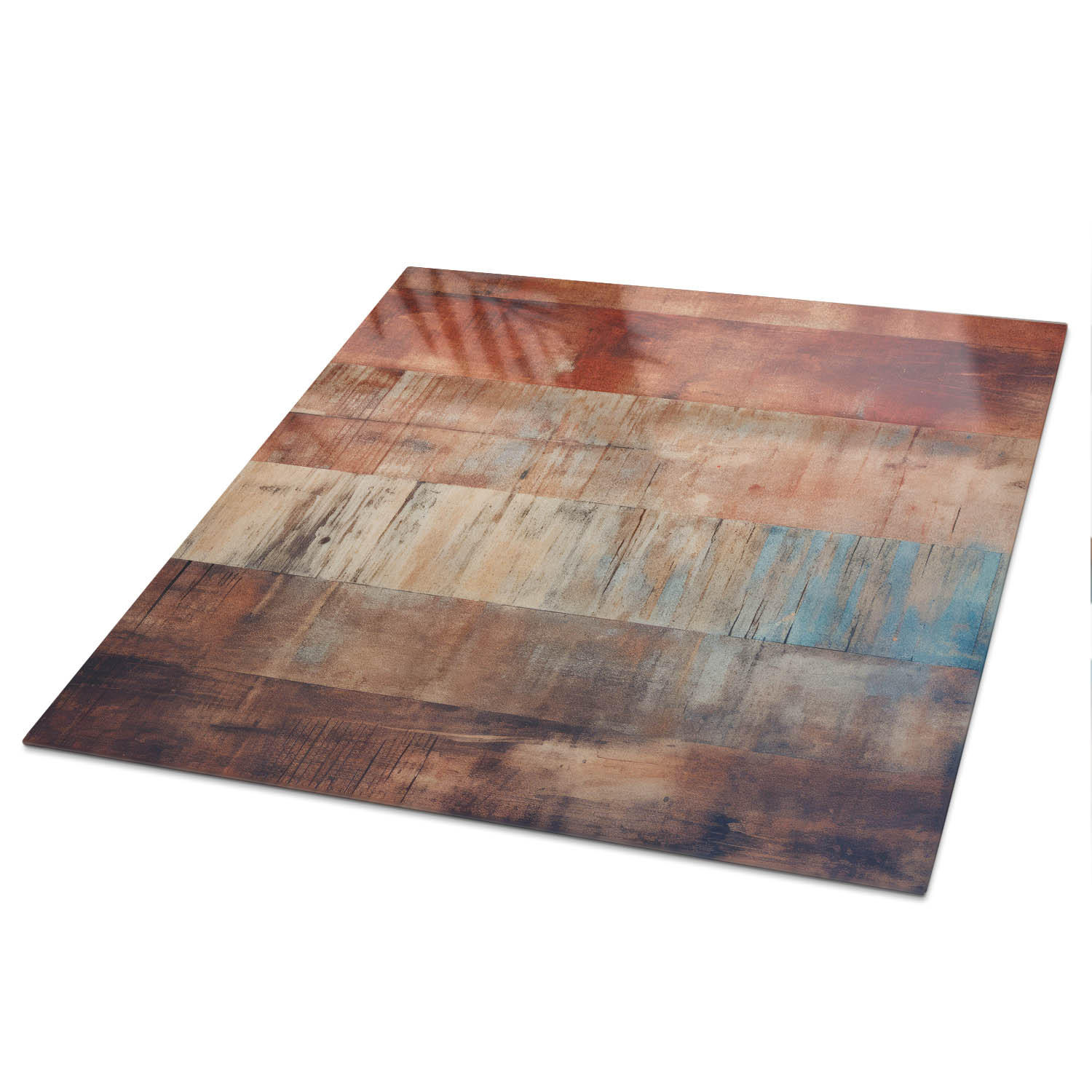 TISCHPLATTE 50x50 cm – Retro-Boards - Grau, Glas (50/50/0.4cm) - Wallfluent