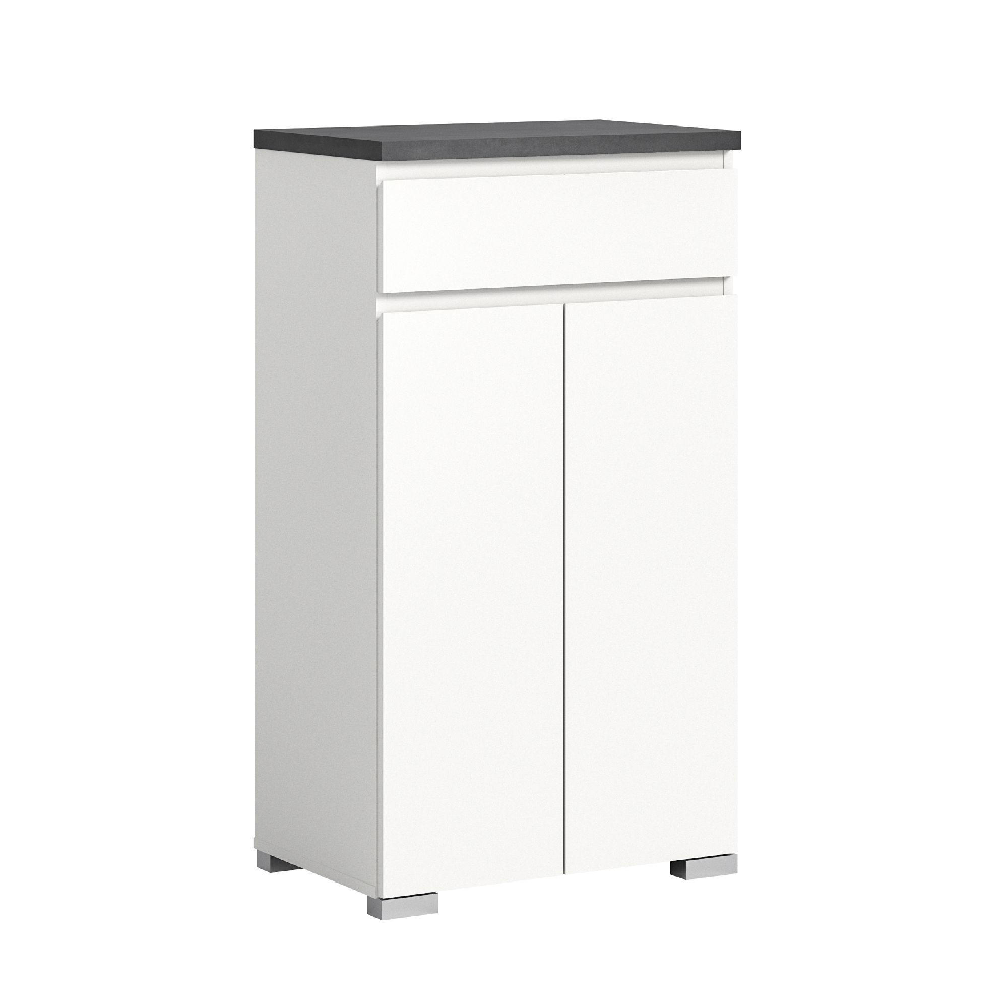 SCHUHSCHRANK Shoelove 40/60/109 cm - Grau, Holzwerkstoff (60/109/40cm) - Xonox