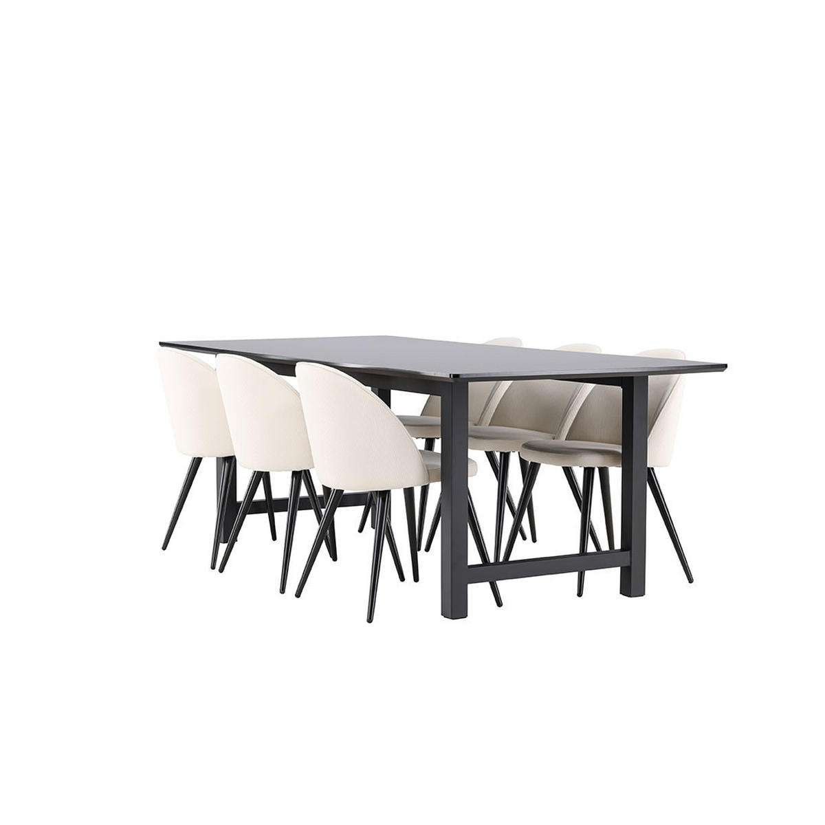 TISCHGRUPPE Beige - Beige, Holz (220/75/100cm) - ebuy24