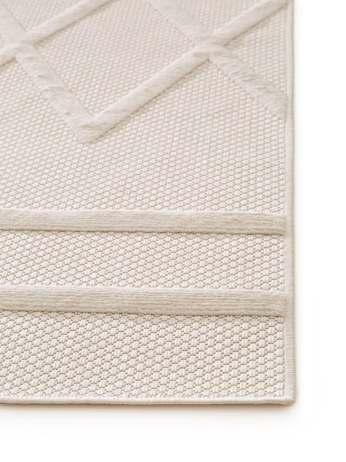 OUTDOORTEPPICH Bonte Cream 120x170 cm - Creme, Textil (120/170cm) - benuta Nest
