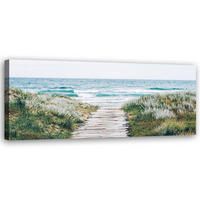 KUNSTDRUCK Blau 120/40 cm - Blau, Textil (120/40cm) - KUNSTLOFT