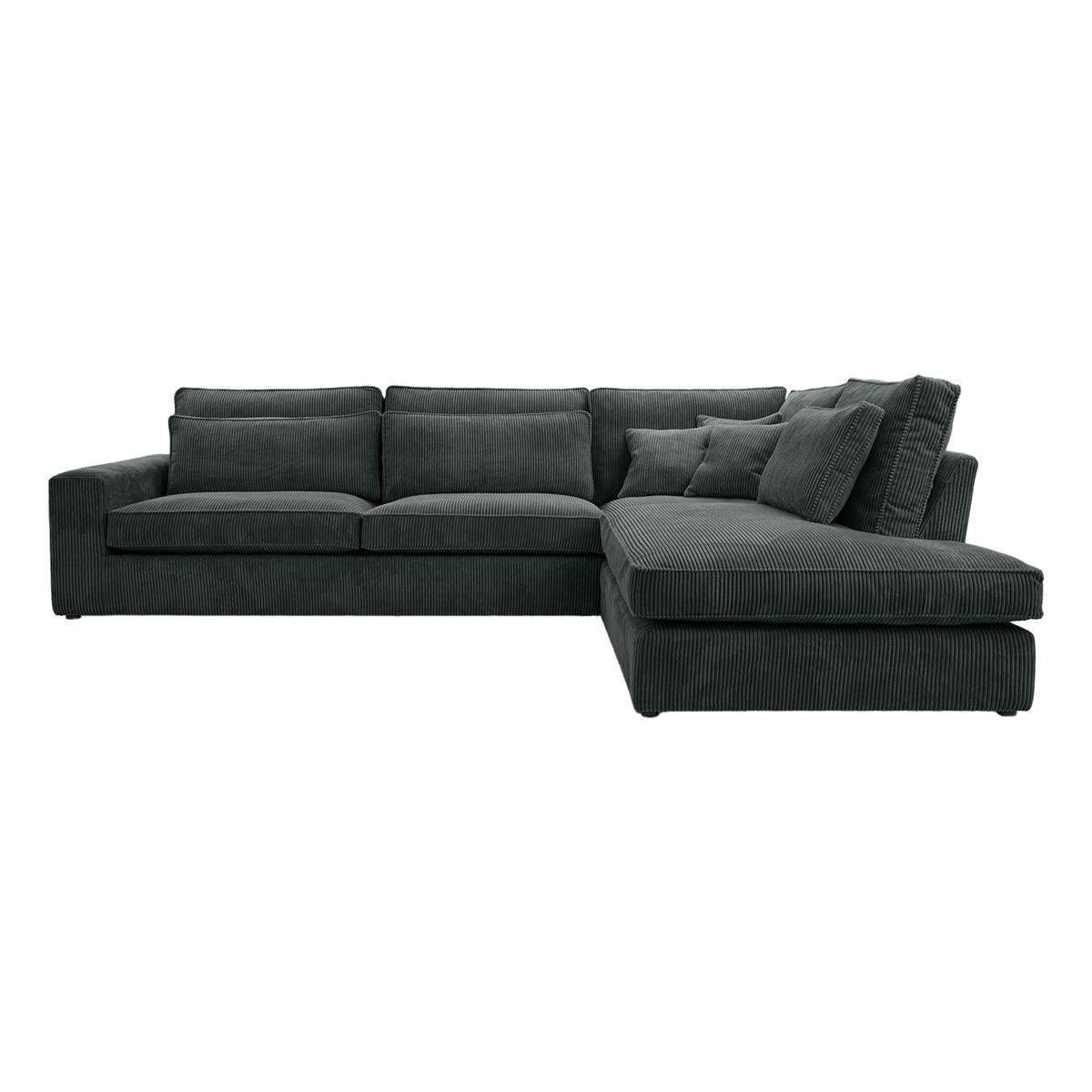ECKSOFA CAMBO MINI Ohne Schlaffunktion, Dunkelgrau - Dunkelgrau, Textil (280/224cm) - Fedve