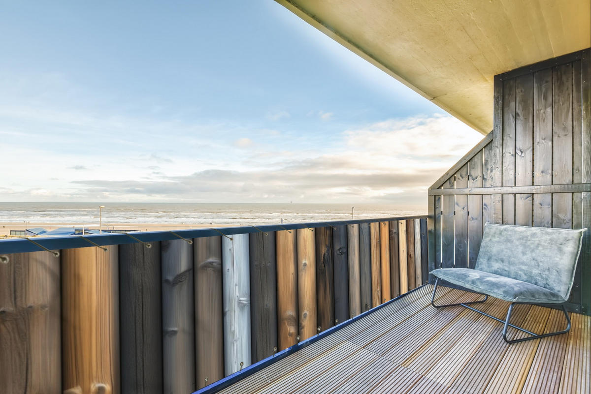 BALKON-SICHTSCHUTZ Holz - Dielen - Gemischt - Teakfarben, Kunststoff (500/110cm) - MuchoWow