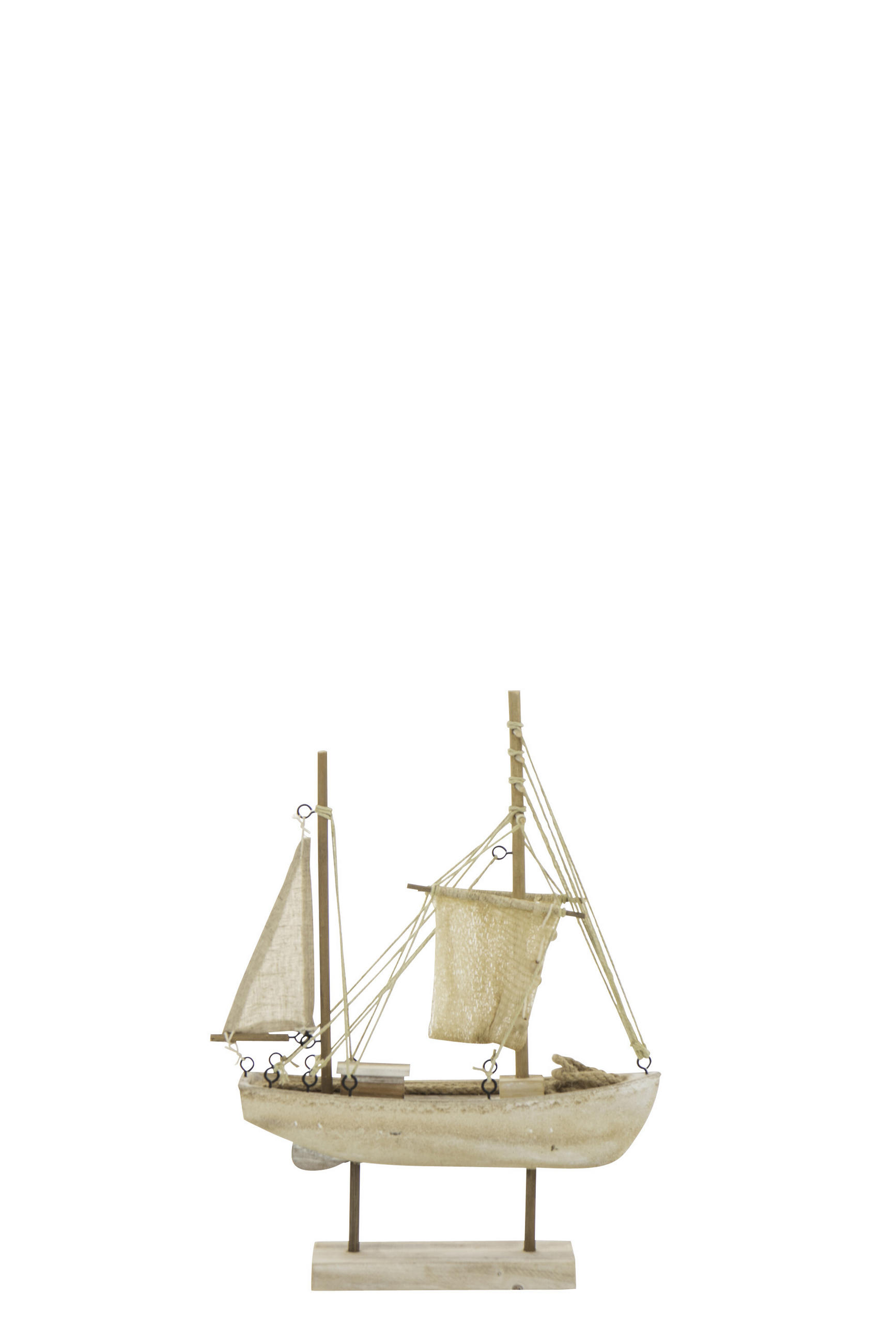 DEKOOBJEKT BOOT - Naturfarben, Holz (8/41/28.5cm) - J-Line