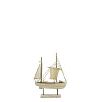 DEKOOBJEKT BOOT - Naturfarben, Holz (8/41/28.5cm) - J-Line