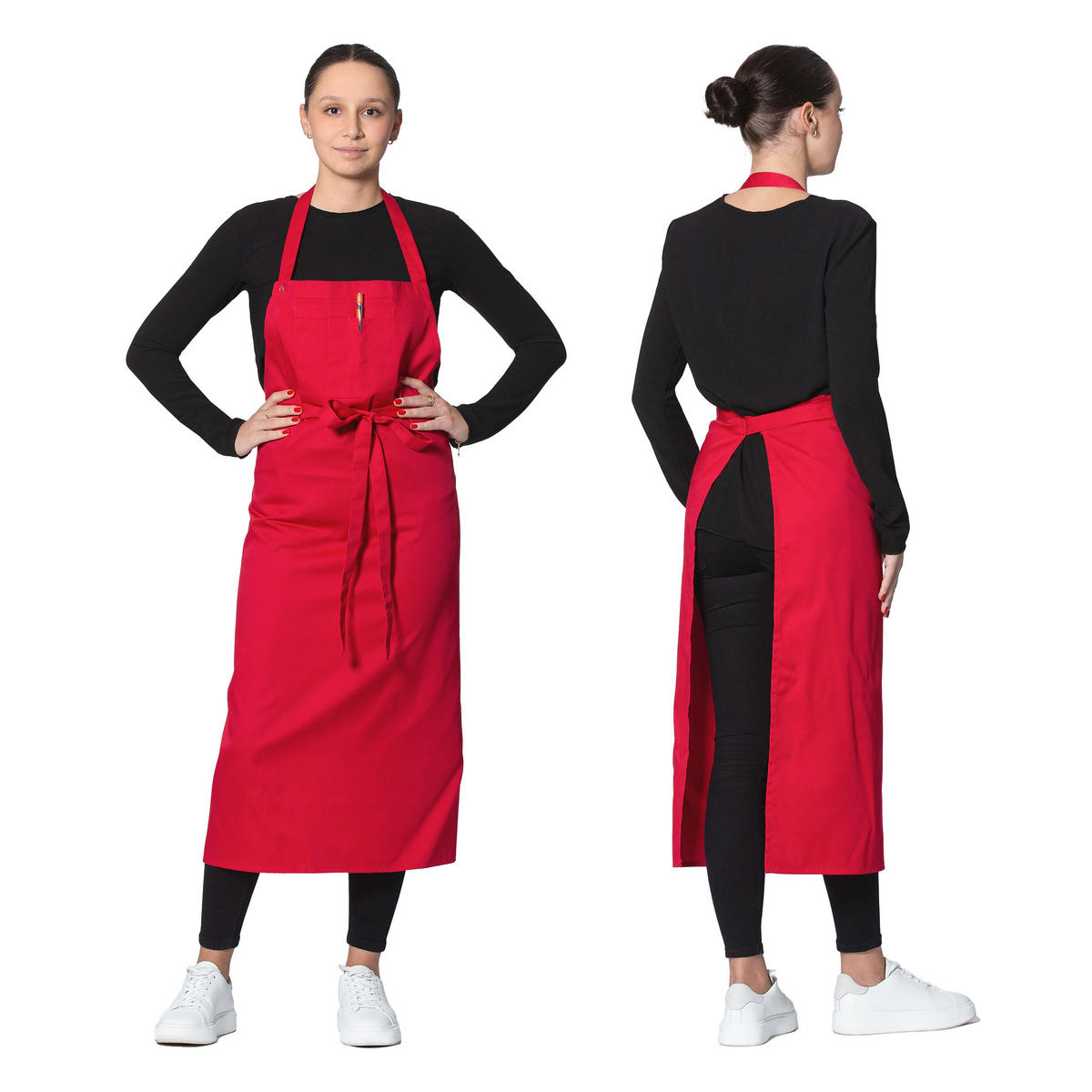 SCHÜRZE , 80x100 cm, 65% Baumwolle, 35% Polyester, Rot - Rot, Textil (80/100cm) - Zollner