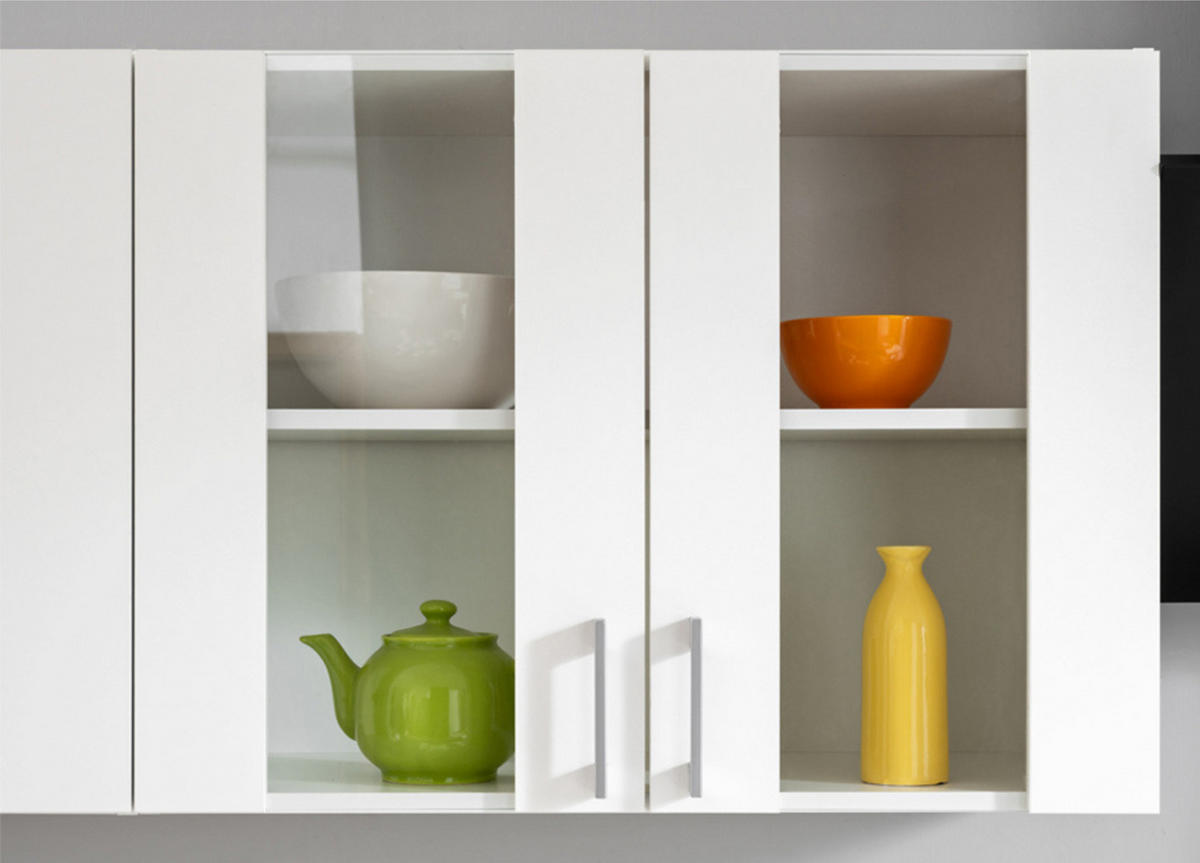 KÜCHENZEILE LECO 280 weiss matt - Weiß, Holzwerkstoff (280/82/46cm) - roe furniture