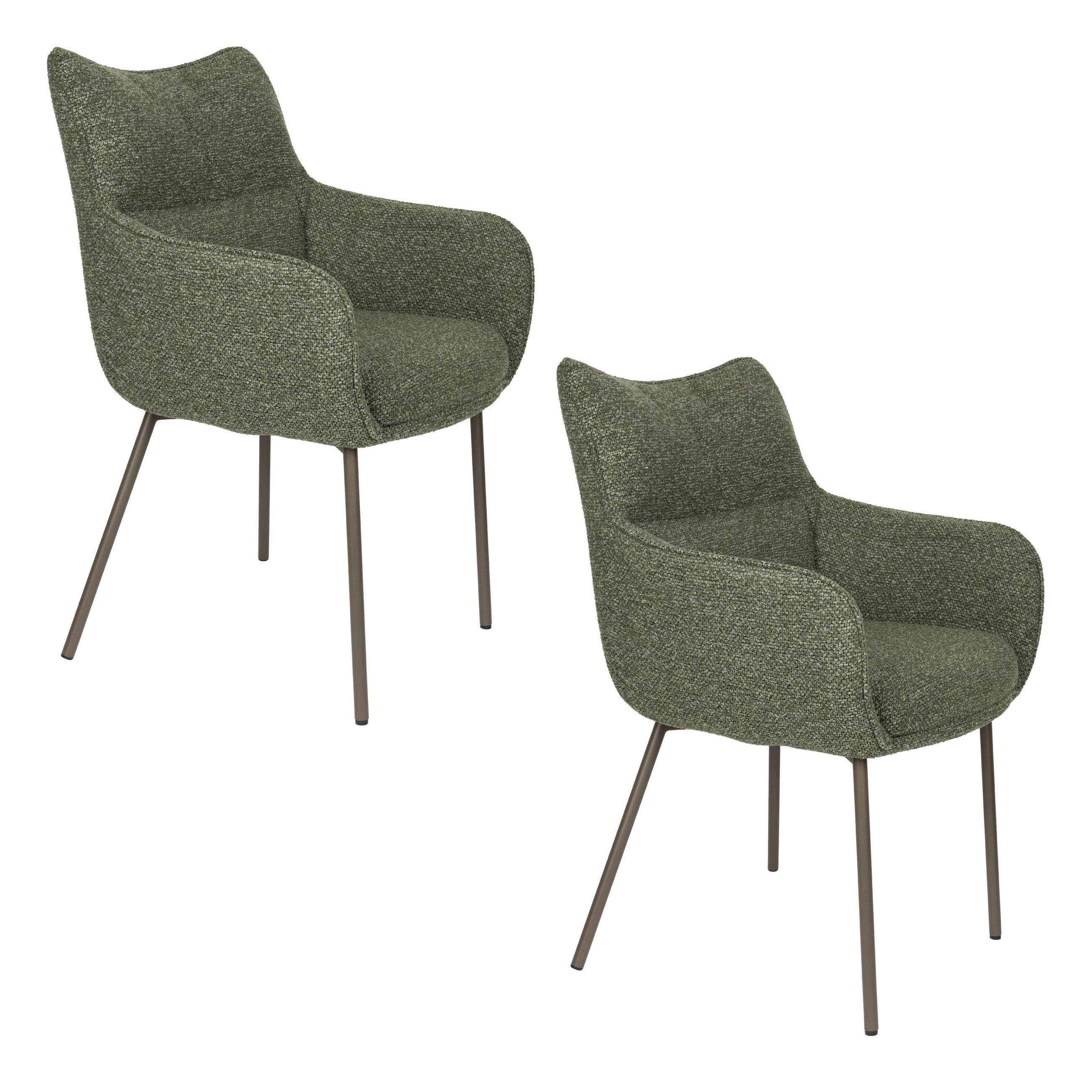 ESSZIMMERSTUHL Jacques Grün - 2 er Set - Grün, Kunststoff (60/86/62cm) - Housecraft Living