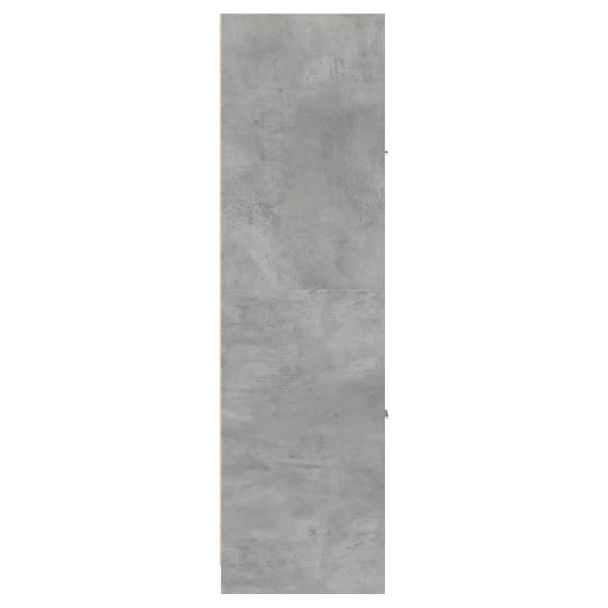APOTHEKERSCHRANK Betongrau 30/41/144,5 Cm Holzwerkstoff - Grau, Holzwerkstoff (41/144.5/30cm) - vidaXL