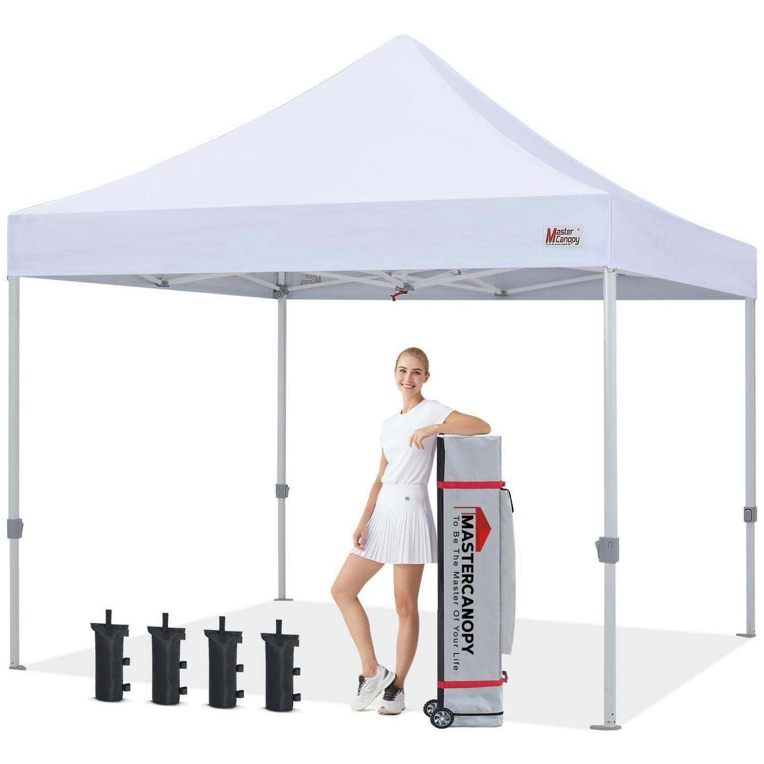 FALTPAVILLON 3 x 3 m Weiß - Weiß, Textil (300/347/300cm)