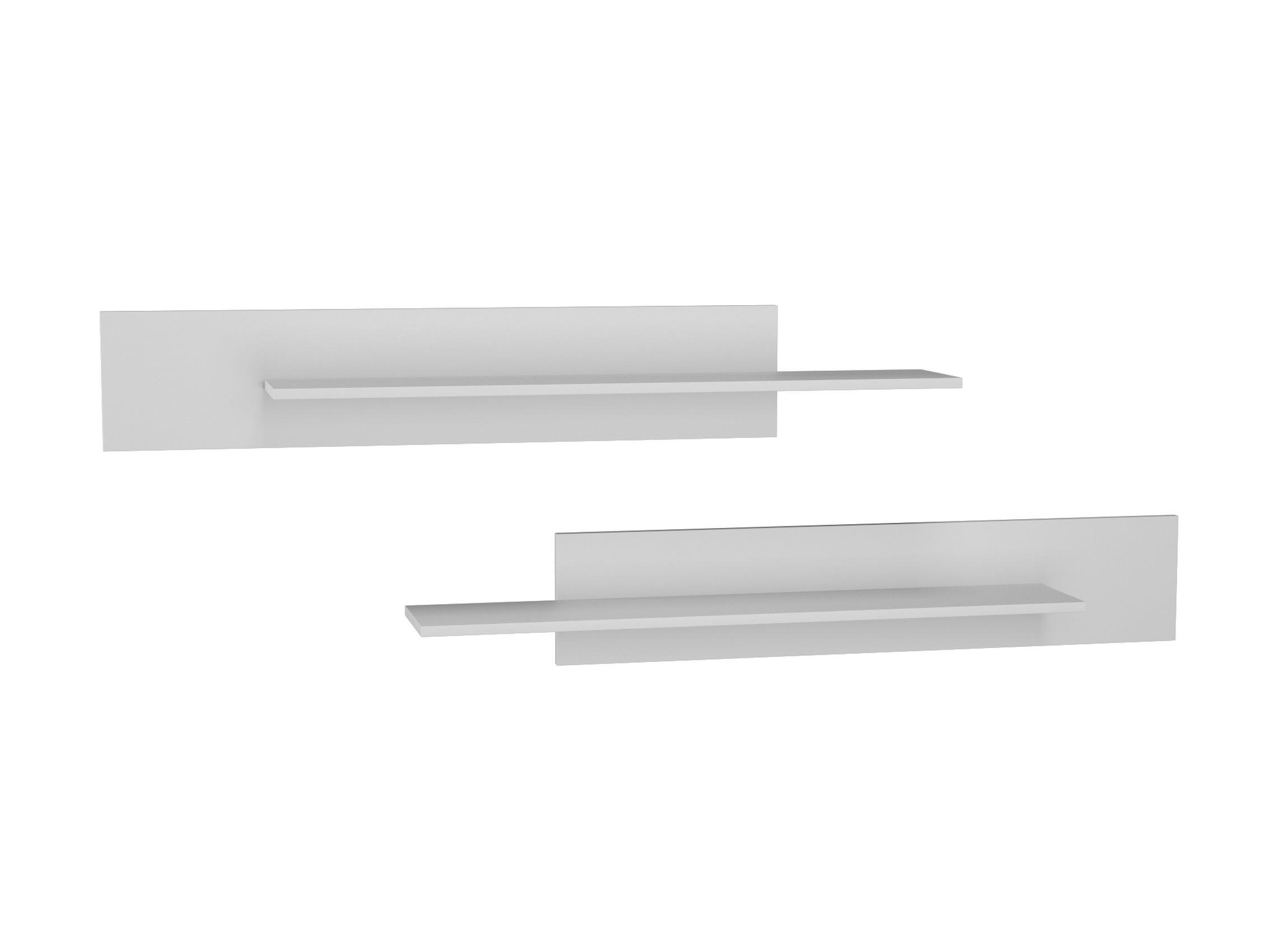 WANDREGAL-SET Weiß 100/20/20 - Weiß, Holzwerkstoff (100/20/20cm) - RAUMHIRSCH FURNITURE