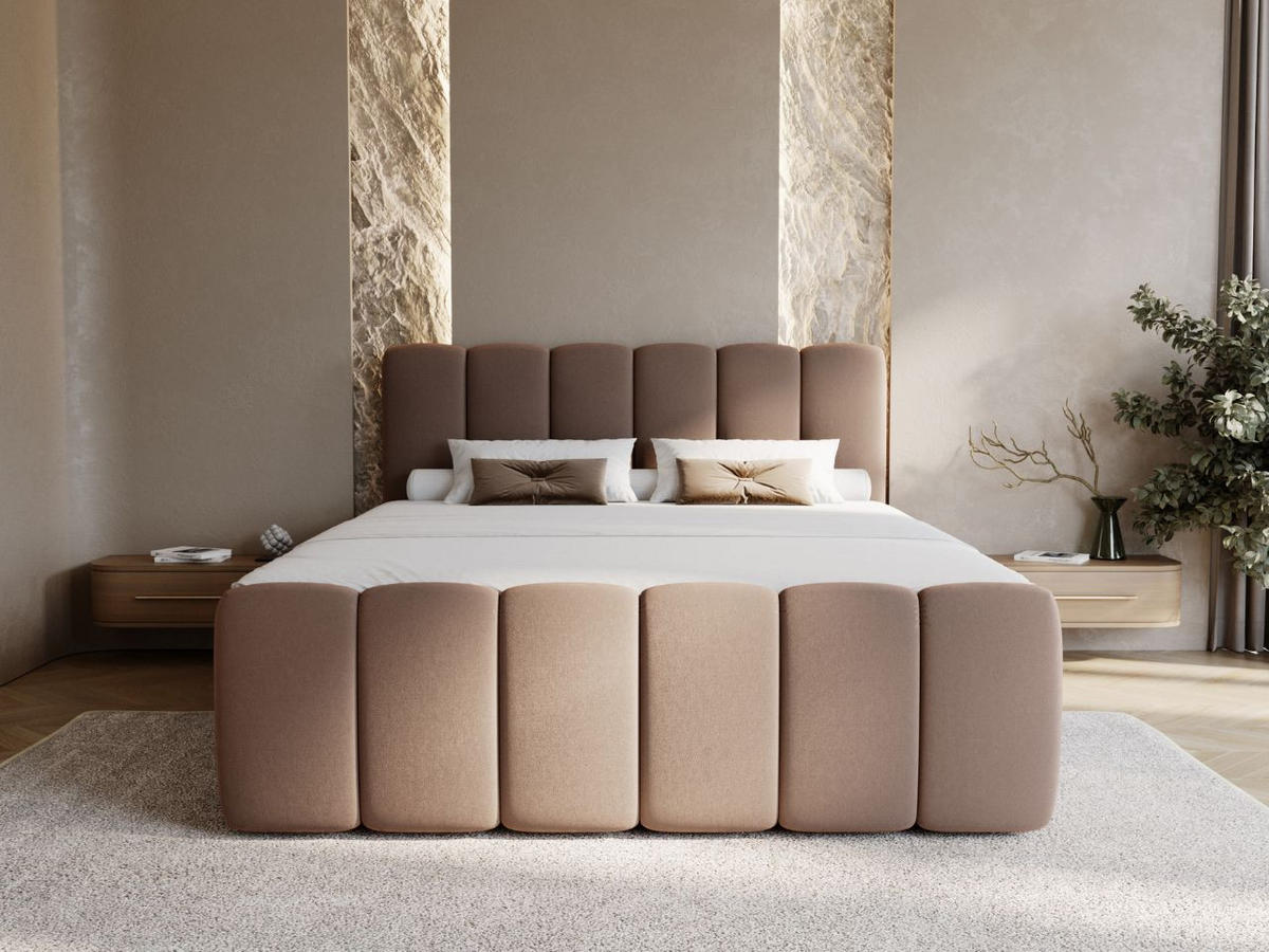 BOXBETT Cloud 160x200 Braun - Braun, Holz/Textil (160/200cm) - Graingold