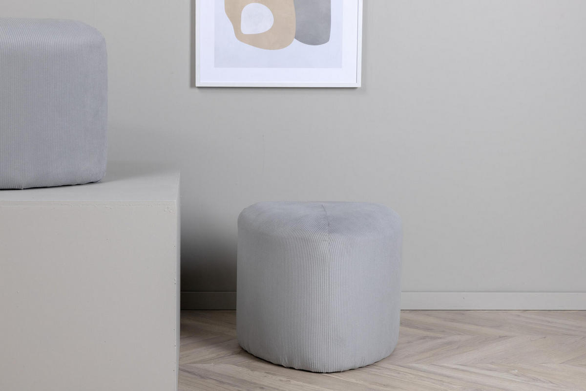 POUF grau - Grau, Holzwerkstoff (46/41/46cm) - ebuy24
