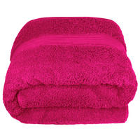 BADETUCH Linz Purpur 100x200 cm - Pink, Textil (100/200cm) - Lashuma