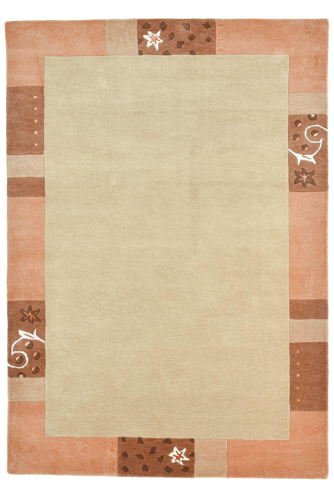 HANDTUFTTEPPICH Royal Ganges 240x300 cm - Honig, Textil (240/300cm) - THEKO