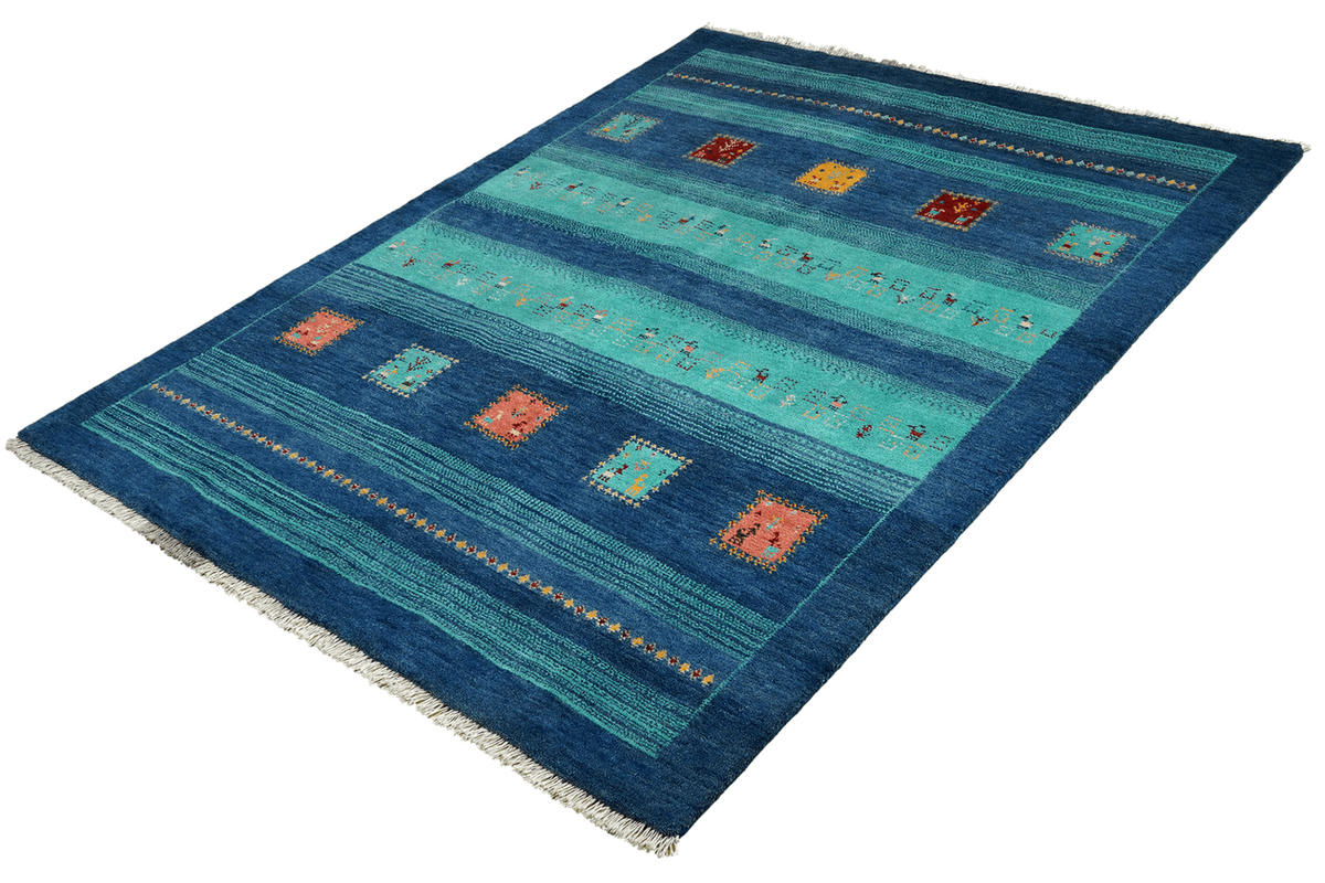 GABBEH-TEPPICH handgeknüpft Sonnat Bunt 193/154 cm Schurwolle - Multicolor, Textil (154/193cm) - Looma