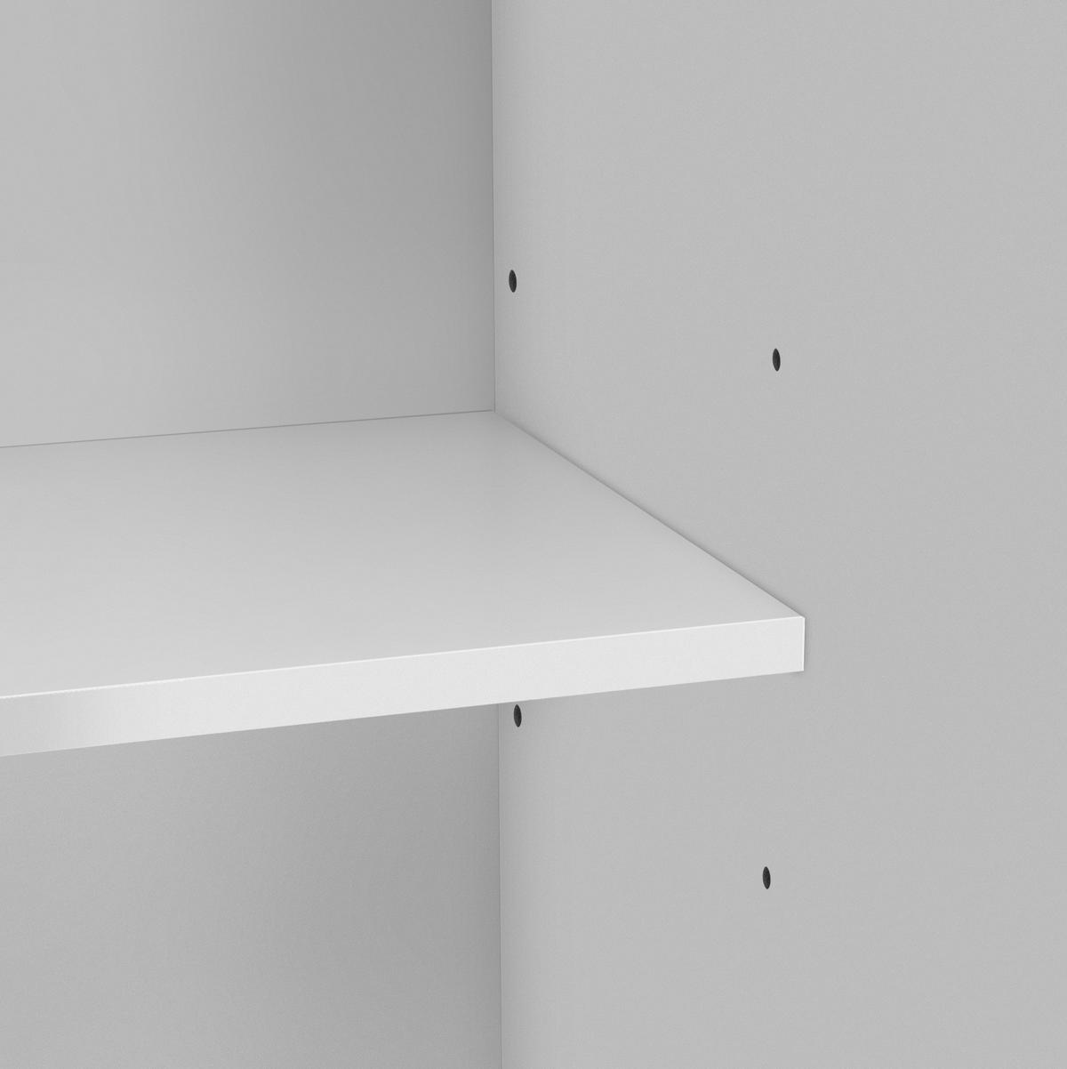 KÜCHENINSEL aus MDF 120x40-80x92 cm Weiß/Natur mit Klapptisch & Steckdosen - Weiß, Holzwerkstoff (120/92/80cm) - Modfu