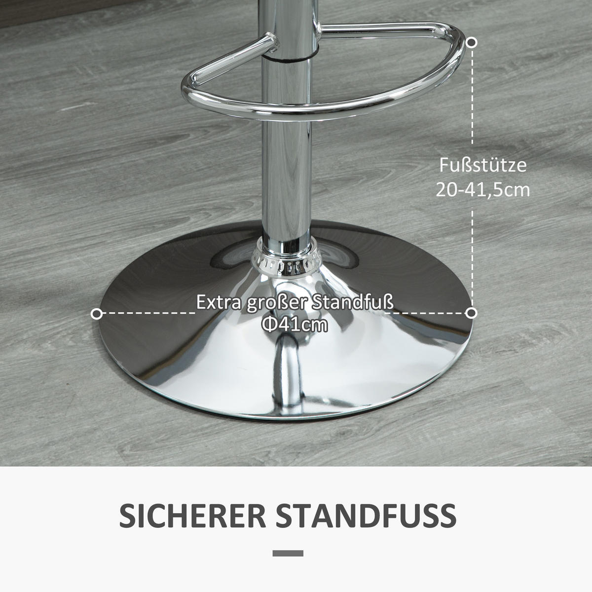 BARHOCKER 2er-Set Weiß 41.0/42.0/104.0 cm - Weiß, Leder (42/104/41cm)