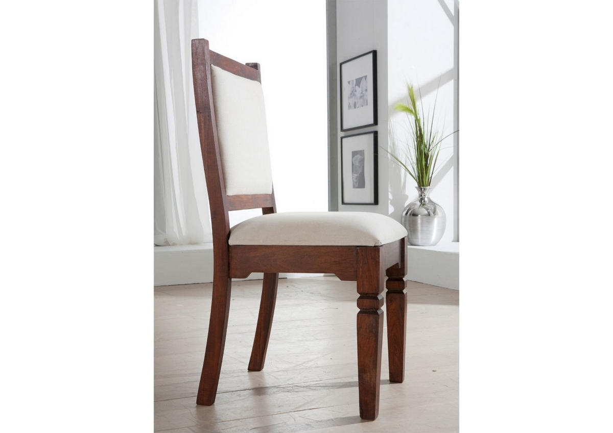 STUHL Massivholz 45 x 45 x 100 cm dunkelbraun OXFORD #610 - Dunkelbraun, Holz (45/100/45cm) - Massivmoebel24