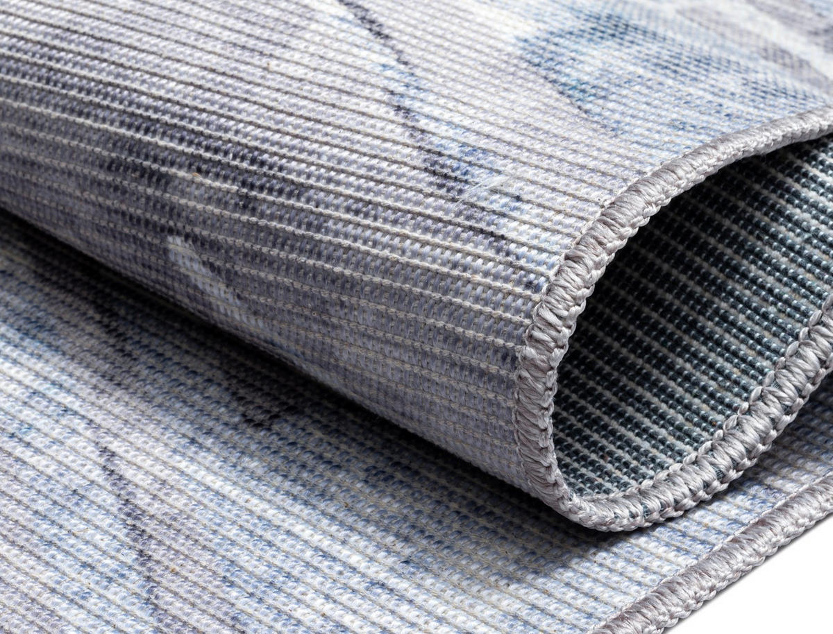 TEPPICH Maris Pastellblau,Silberfarben,Flieder 160/230 cm - Pastellblau, Textil (160/230cm) - My-Rug