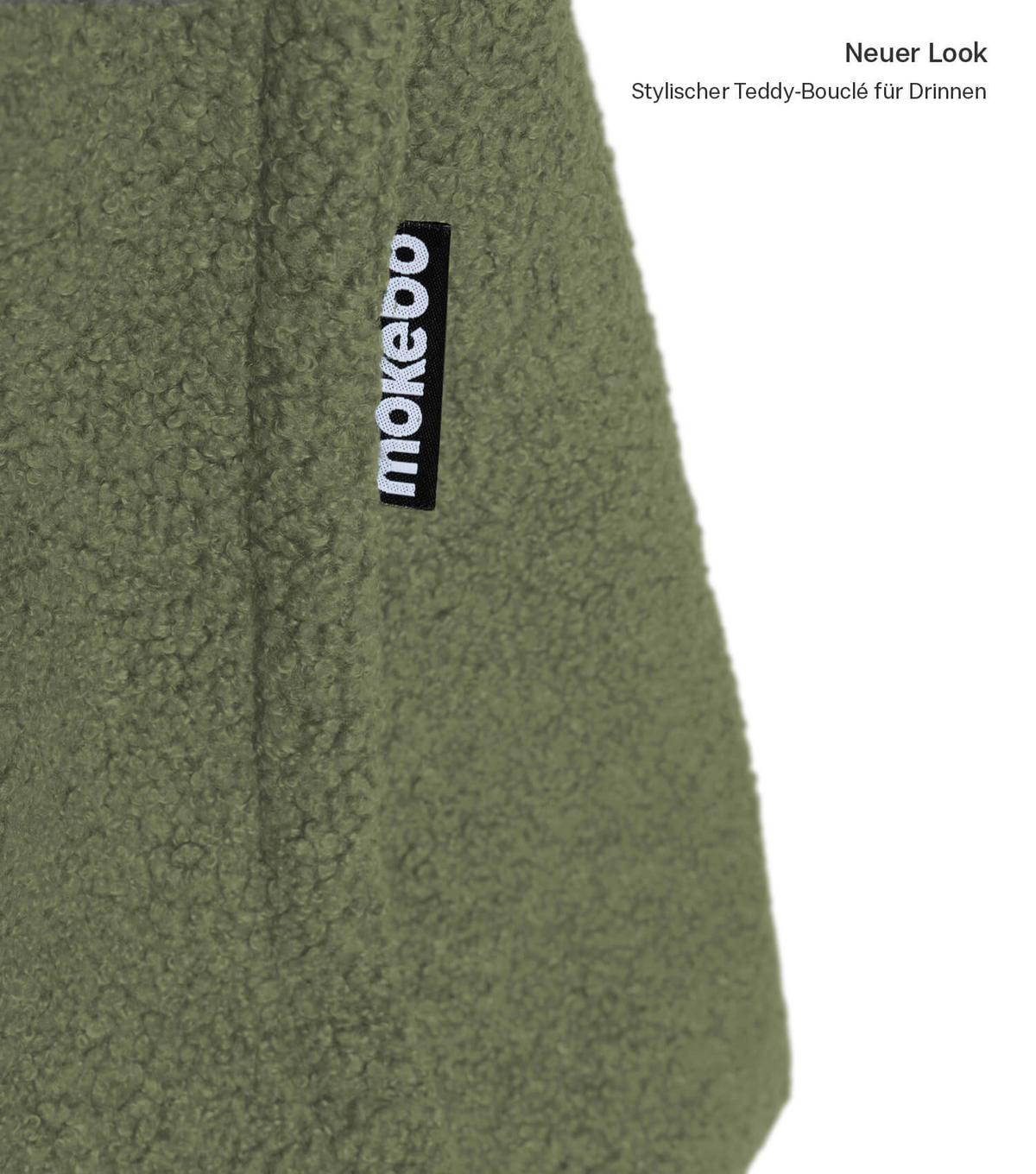 SITZSACK BEZUG Das Kuschel-Cover - Grün, Textil (170/130/2cm) - Mokebo