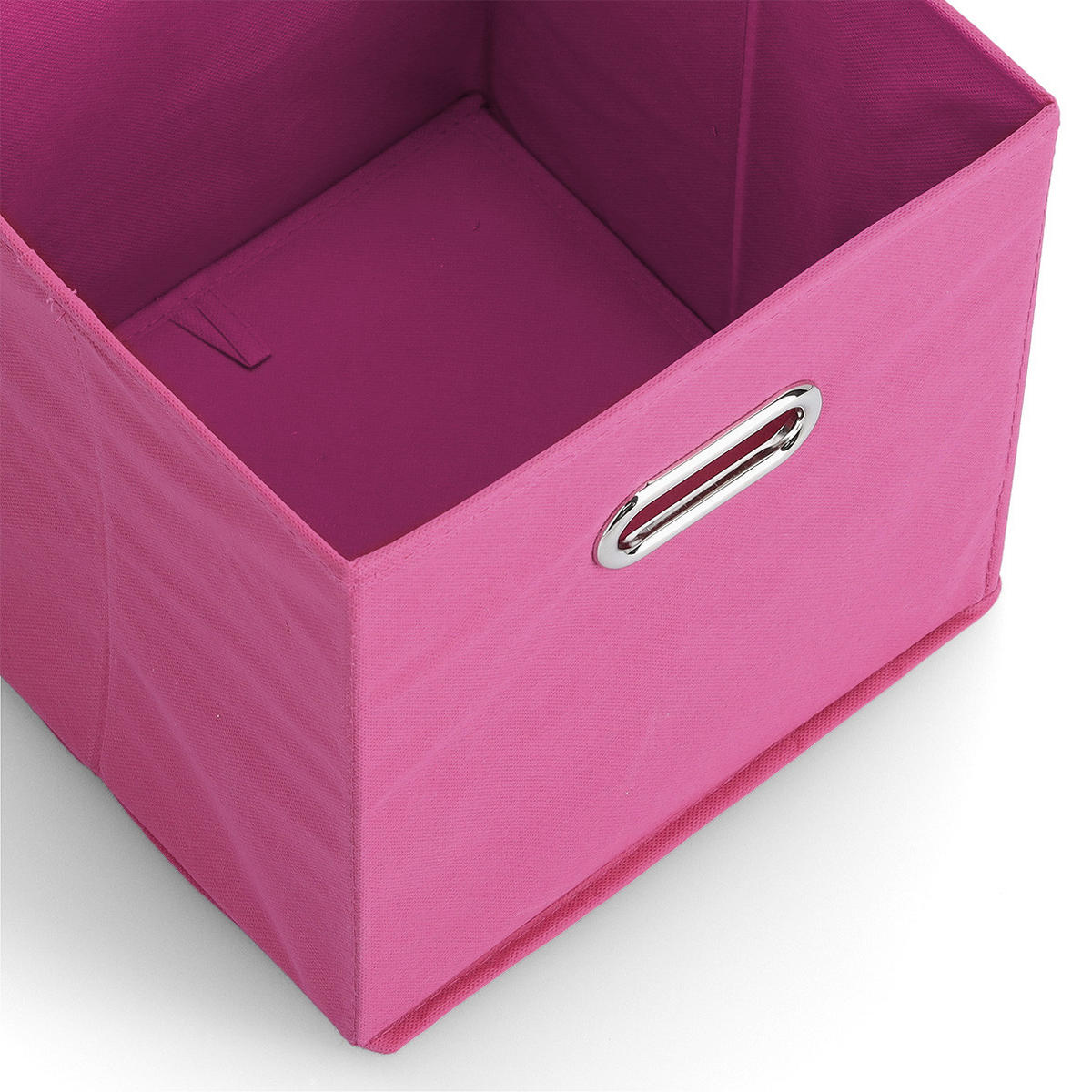 AUFBEWAHRUNGSBOX mit Griff, Vlies - Pink - Pink, Textil (28/28/28cm) - Zeller Present