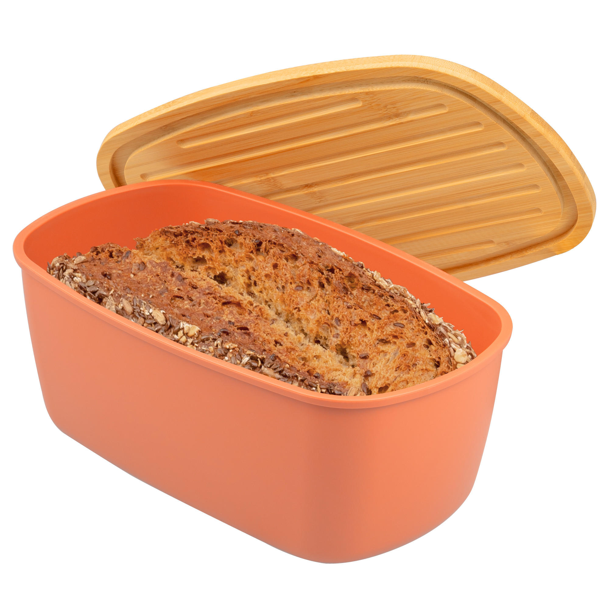 BROTKASTEN, braun - Rotbraun, Kunststoff (22.5/13.5/37cm) - bremermann