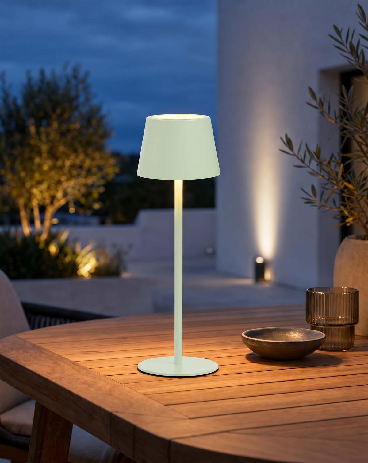 LED Tischlampe 3 in 1 Hellgrün max. 45cm hoch - Grün, Kunststoff (11/11/45cm) - Northpoint