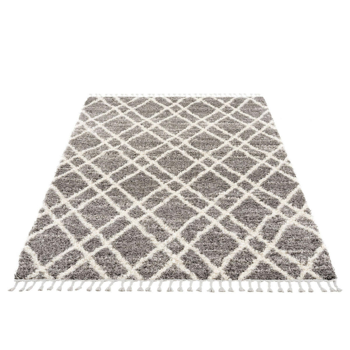 HOCHFLOR-TEPPICH Pulpy 540 Taupe 200x290 cm - Grau, Textil (200/290cm) - carpet city