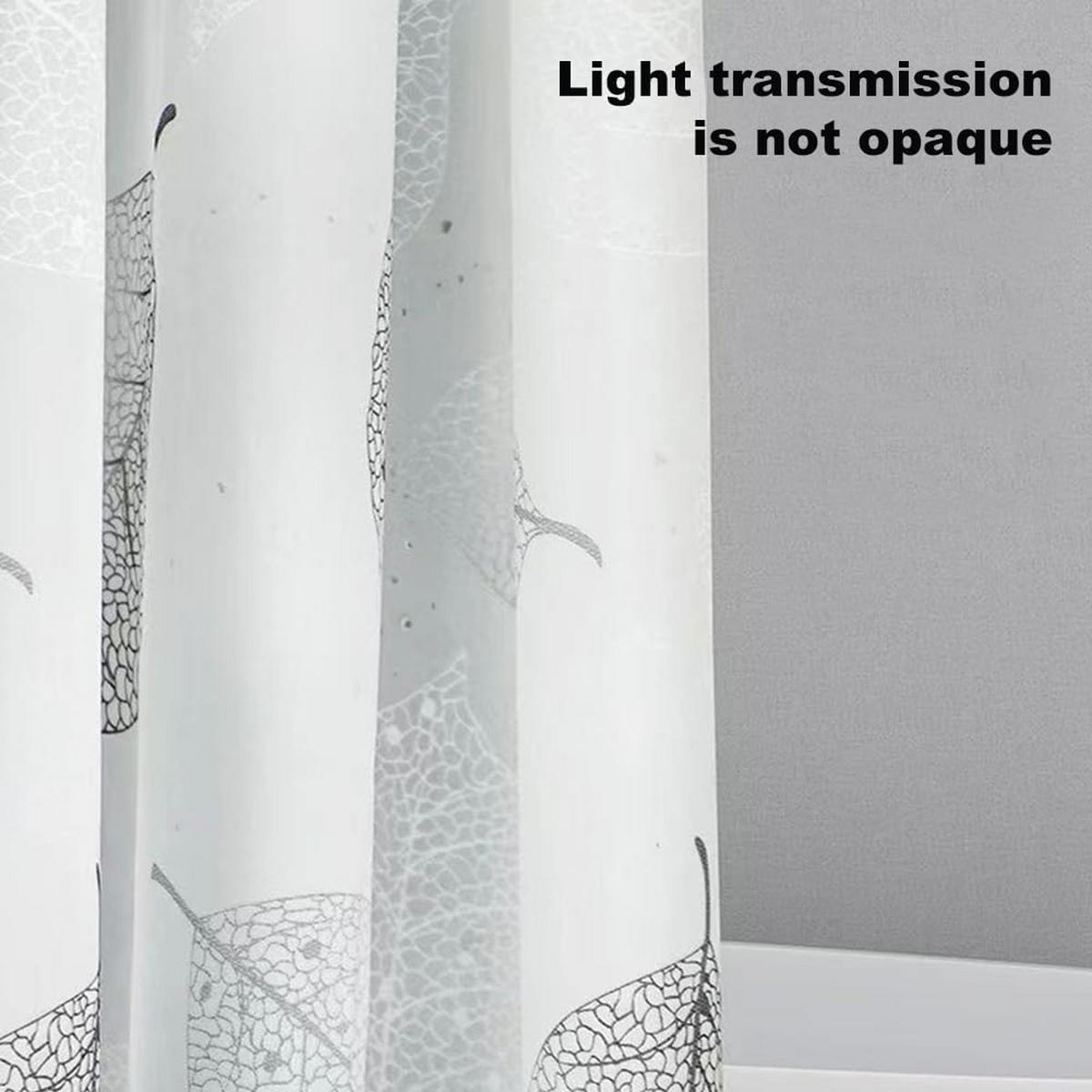 DUSCHVORHANG Badewanne 180 x 200 cm schimmelresistent wasserdicht fürs Badezimmer - Grau, Kunststoff (180/200cm) - MCBOSON