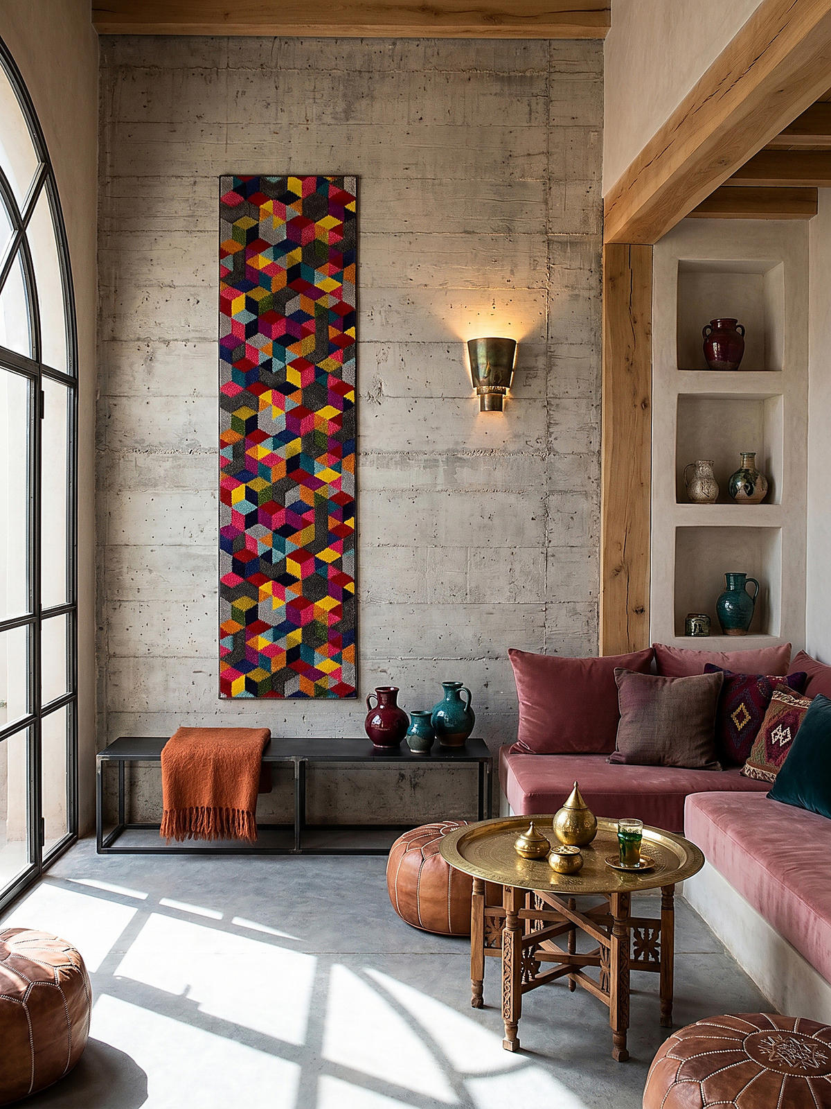 TEPPICH MEON, geometrisch, aus Polypropylen, Bunt, 66 x 230 cm - Multicolor, Textil (66/230cm) - KADIMA DESIGN