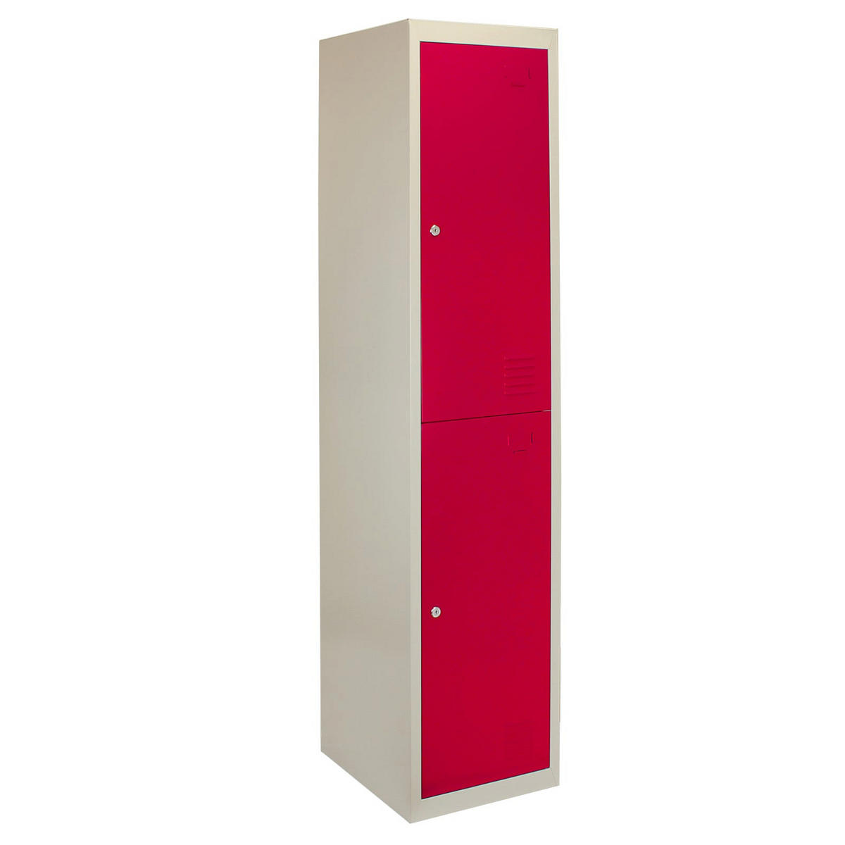 STAHLSPIND 2 Türen, Flachverpackt, Rot - Rot, Metall (38/180/45cm)