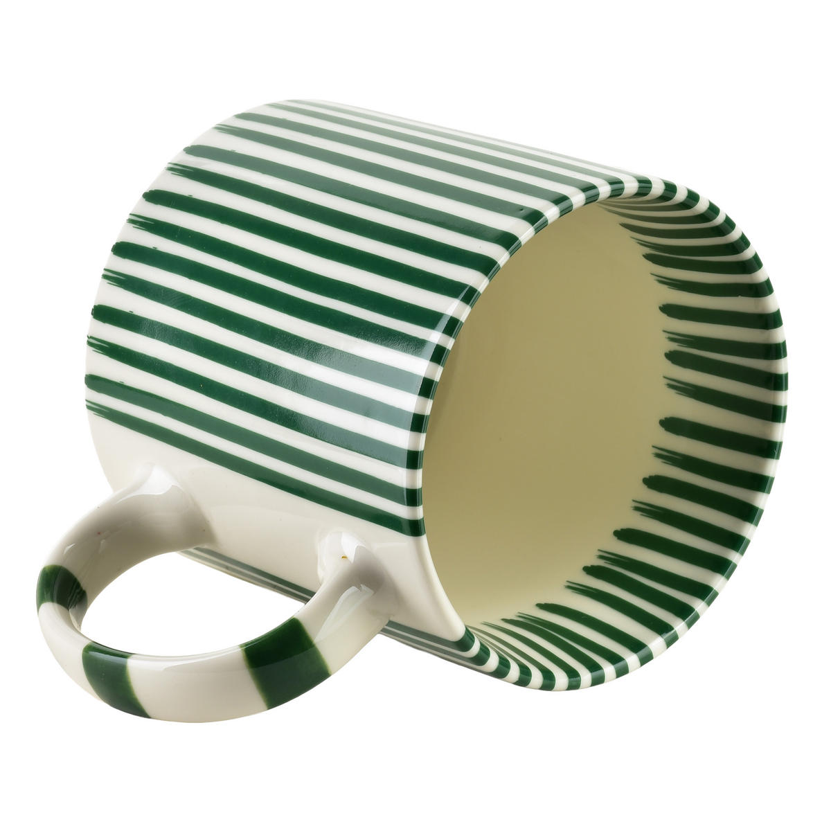 BECHER Ronnie grün 9/13/9 cm Porzellan - Grün, Keramik (0.38L) - Mondex