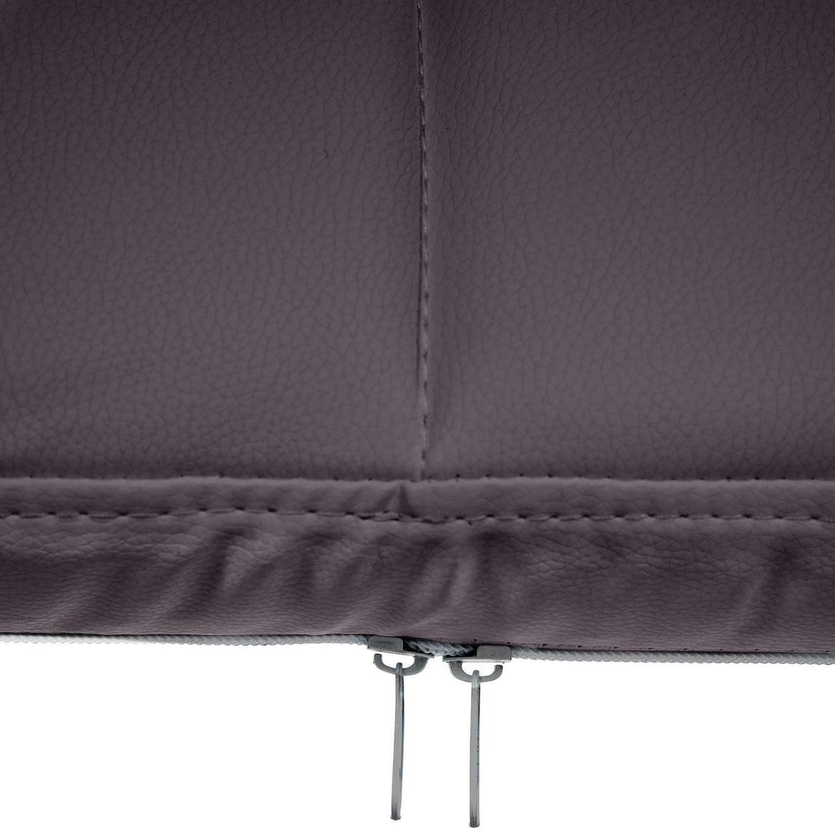 ARMLEHNENSTUHL Lederlook Braun - Braun, Textil/Metall (59/84/58cm) - CLP