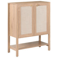 SCHUHSCHRANK Hellbraun Beaulac - Hellbraun/Braun, Holzwerkstoff (80/101/36cm) - Beliani