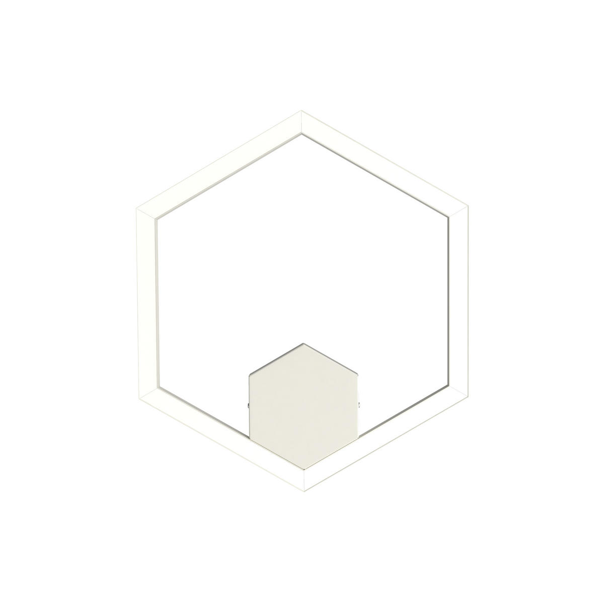 LED-DECKENLEUCHTE - Weiß, Metall (1.6/3/60cm) - Lumicom