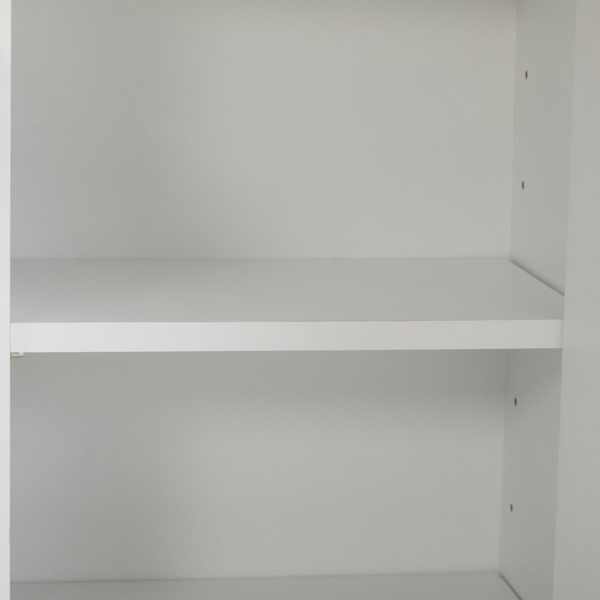 SCHUHSCHRANK aus Spanplatte 90x25x121cm in Weiß mit Kippsicherung - Schwarz, Holzwerkstoff (90/121/25cm) - Modfu