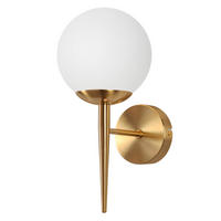 WANDLEUCHTE Maser - Goldfarben, Metall (32/15/20cm) - Nettlife