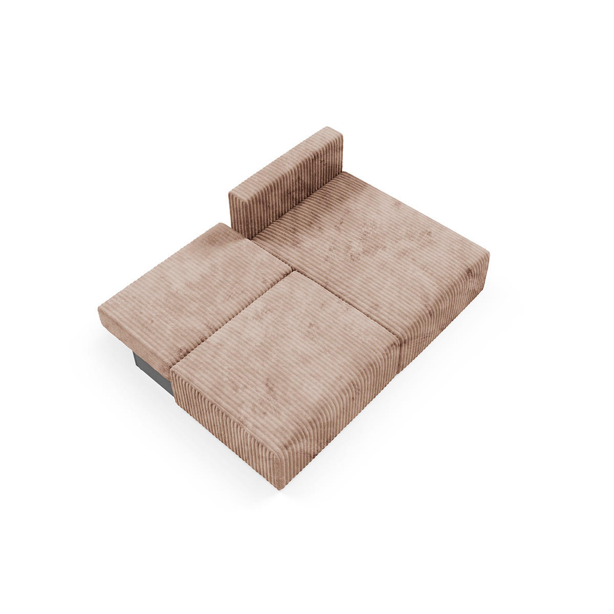 ECKSOFA Angela 3 Sitzplätze Hellbraun - Braun, Holz (210/149cm) - Petits-meubles