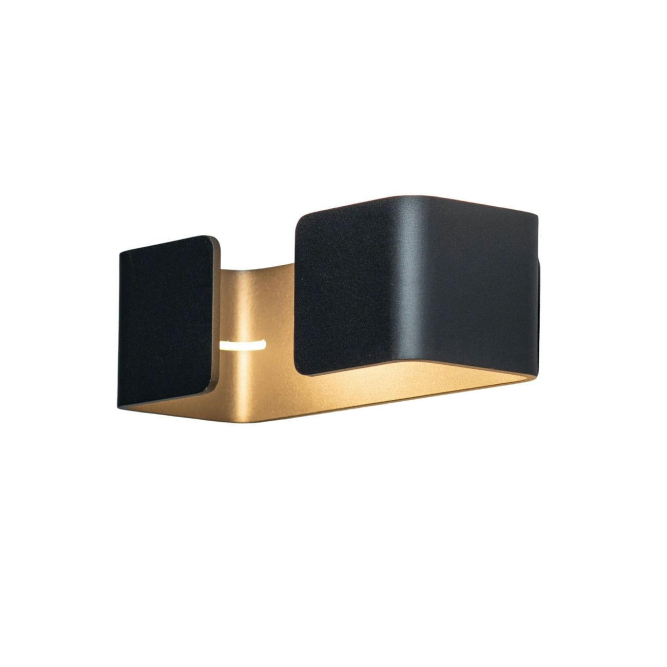 WANDLEUCHTE Foss, Schwarz, 23.5cm - Schwarz, Metall (12/8/23.5cm) - KOSILUM