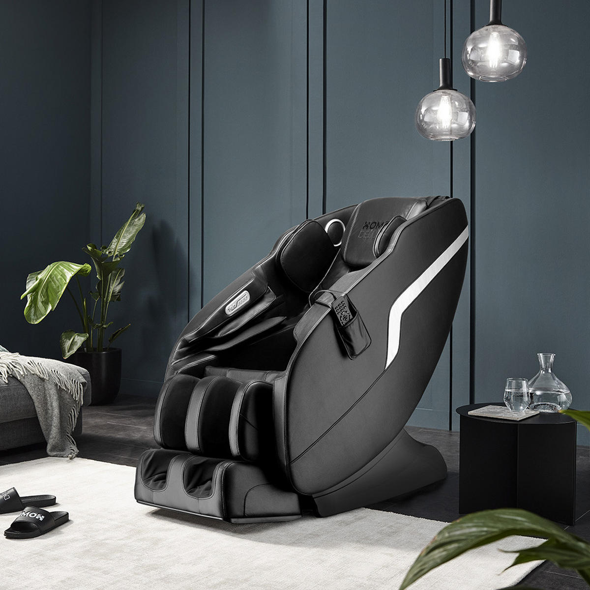 MASSAGESESSEL KELSO - Schwarz - Schwarz, Kunststoff (73.5/103/138cm) - Home Deluxe