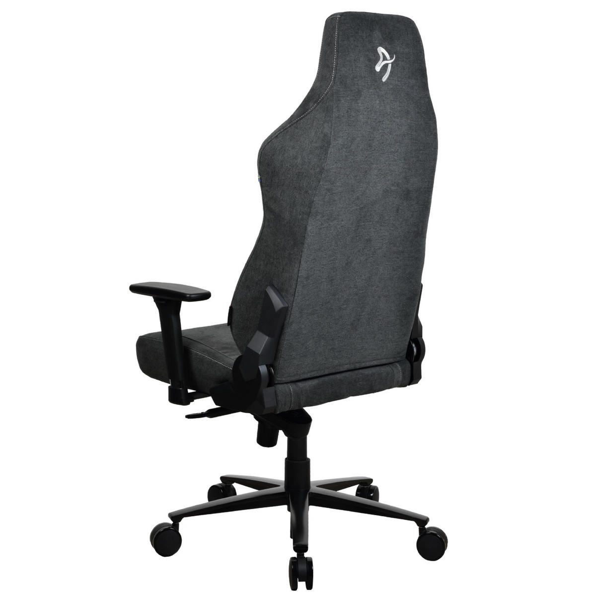 GAMINGSTUHL Vernazza XL Soft Fabric™ Dunkelgrau - Dunkelgrau/Schwarz, Textil/Metall (76/138/53cm) - Arozzi