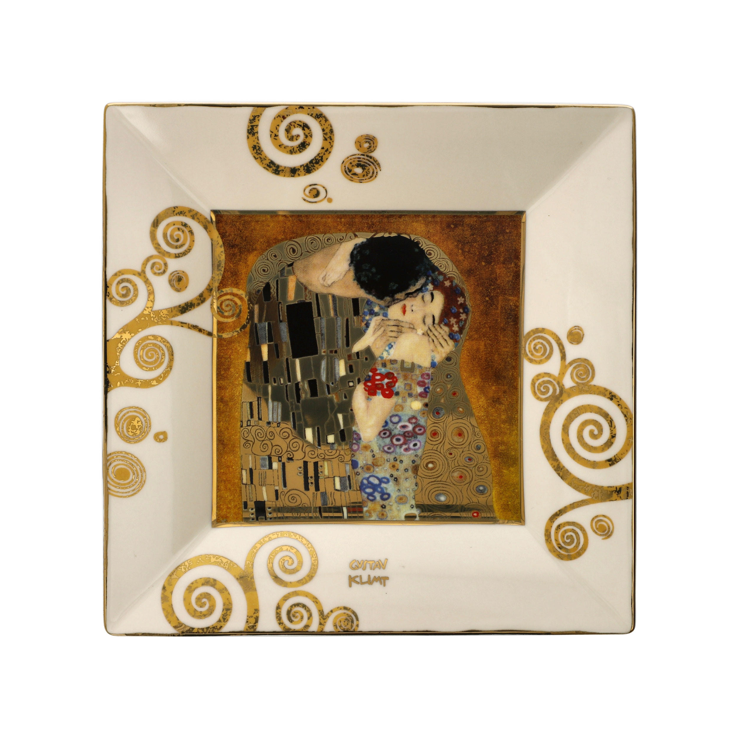 KÜNSTLERSCHALE Gustav Klimt - Der Kuss, New Bone China, Bunt, 16 cm - Multicolor, Keramik (2cm) - Goebel