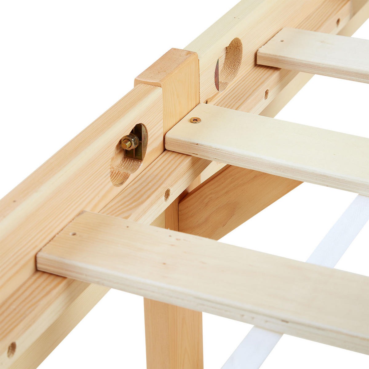 HOLZBETT mit Stauraum 90/200 cm natur - Braun, Holz (90/200cm) - Homestyle4u