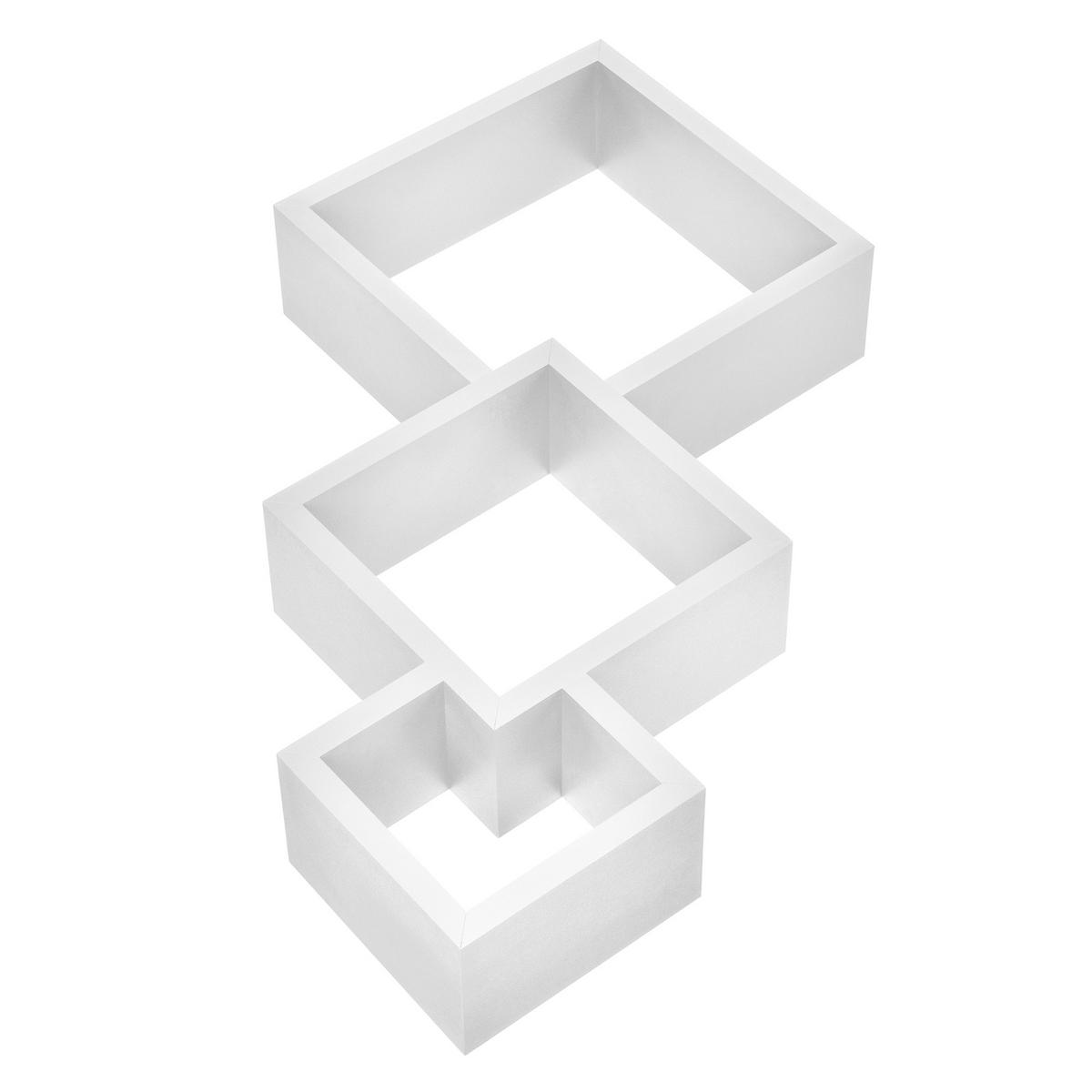 WANDREGAL Greiz - Weiß, Holzwerkstoff (48/48/9cm) - [en.casa]