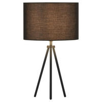 TISCHLEUCHTE Fenda Schwarz - Schwarz, Metall (23/23/36cm) - SLV