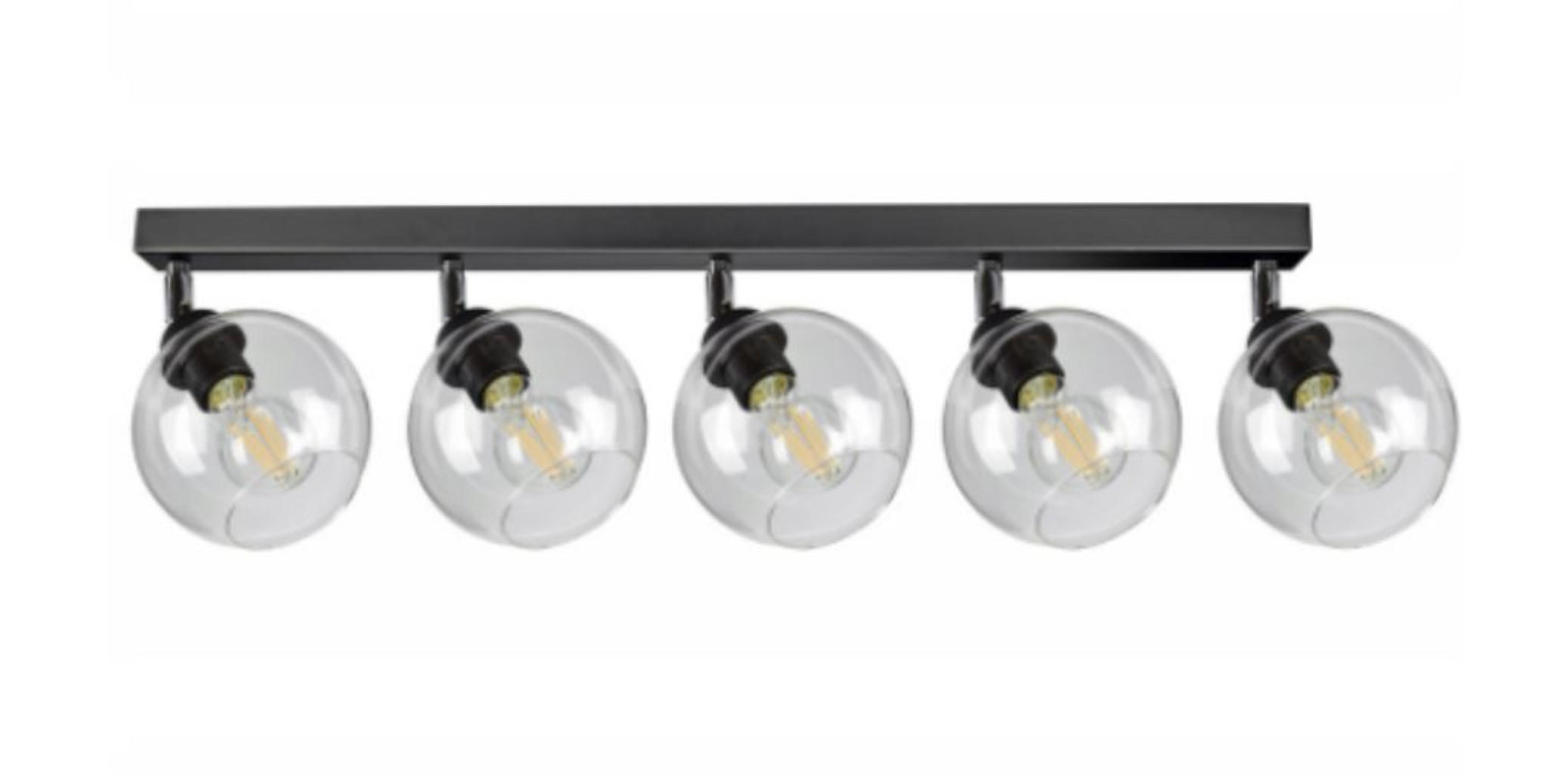 DECKENLEUCHTE HAGEN - Transparent, Glas/Metall (15/95/21cm) - kiki design