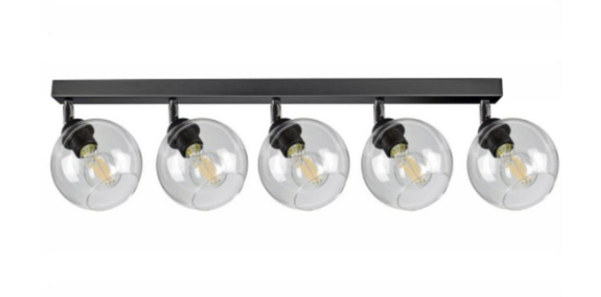 DECKENLEUCHTE HAGEN - Transparent, Glas/Metall (15/95/21cm) - kiki design